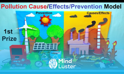 pollution model air water land pollution science project howtofunda still model