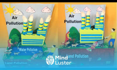 pollution model air water and land pollution science project diy howtofunda still model