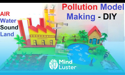 Pollution Model Making 3d Air Water Land and Sound Types of Pollution DIY home howtofunda