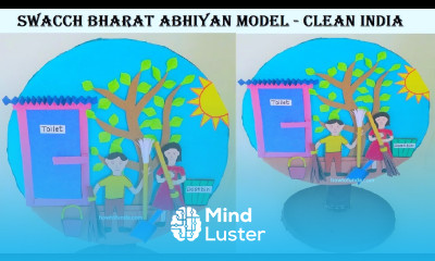 swacch bharat abhiyan model clean india DIY cardboard howtofunda health and cleanliness