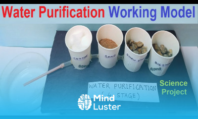 water purification purifier working model waste management inspire science project DIY pandit