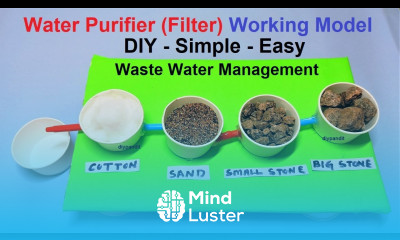 water purification purifier working model waste management inspire science project DIY pandit