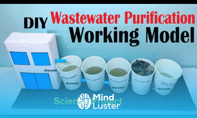 wastewater treatment or purification working model for science project exhibition DIY pandit