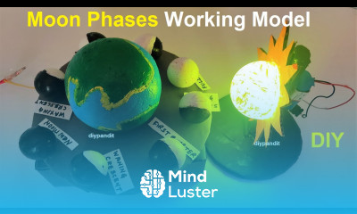 moon phases working model for school science project for exhibition diy simple DIY pandit