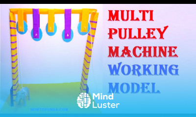 pulley simple machine working model innovative physics science project DIY howtofunda