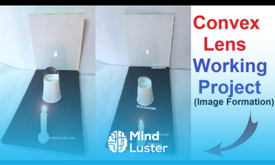 convex lens image formation physics practical project model DIY howtofunda