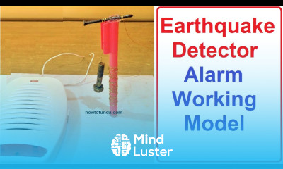 earthquake detector alarm working model best out of waste social science science exhibition