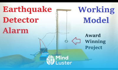 earthquake detector alarm working model science project award winning diy DIY pandit