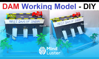 dam working model 3d for science exhibition project diy at home in simple and easy DIY pandit