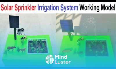 solar powered sprinkler irrigation system working model for science exhibition project howtofunda