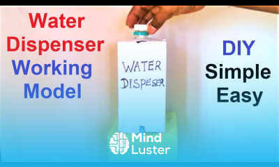 water dispenser science project working model science exhibition diy easy howtofunda