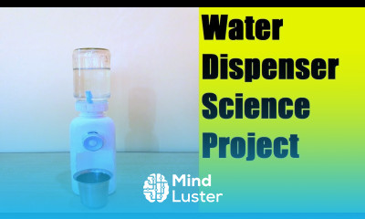 water dispenser science project working model DIY best out of waste howtofunda