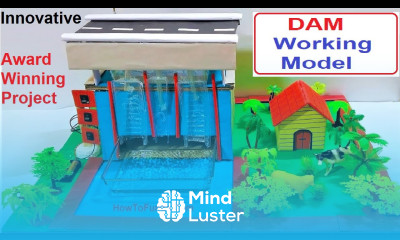 Dam working model 3d inspire award howtofunda innovative project science project