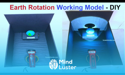earth rotation working model social science project diy howtofunda craftpiller