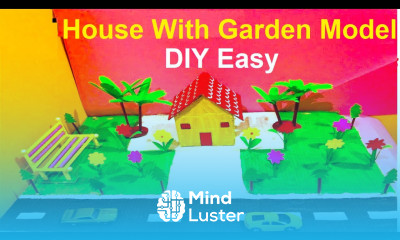 how to make small house making using cardboard with garden howtofunda DIY project