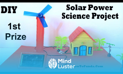 solar power inspire award science project windmill and house light working model howtofunda