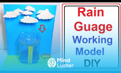 rain gauge working model 3d diy science project howtofunda craftpiller