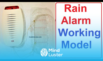 rain water alarm project Working model school science exhibition howtofunda