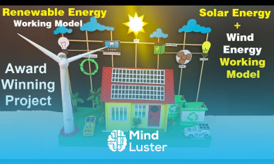 solar and wind turbine mill energy working model for science project exhibition diy howtofunda