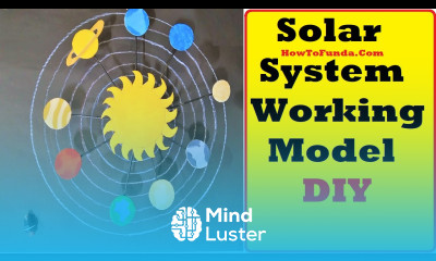solar system working model 3d for social science project DIY at home howtofunda inspire award