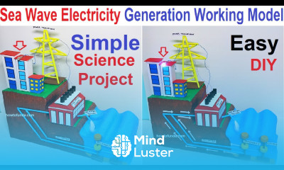 sea tide wave electricity energy generation working model diy simple and easy howtofunda