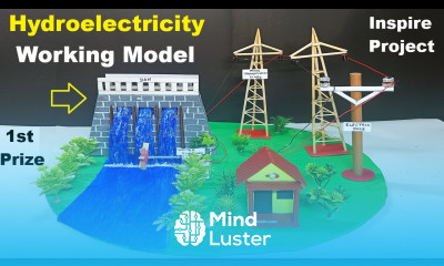hydroelectricity working model water energy science project diy inspire award howtofunda