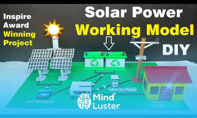 Solar Power Working Model Generate Distribute Electricity at Home Inspire Award 2025 howtofunda