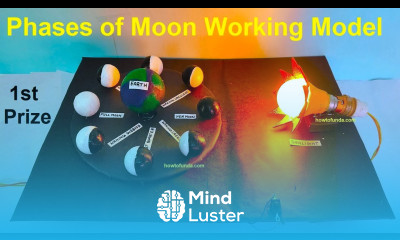 phases of moon working model diy simple science project howtofunda lunar solar eclipse