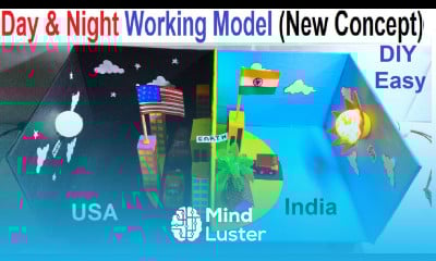 day and night working model 3D for science exhibition simple and easy innovative howtofunda