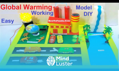 global warming working model making DIY climate change geography project howtofunda