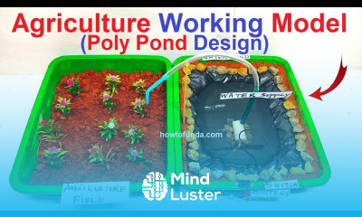 innovative agriculture working model poly pond diy new design howtofunda craftpiller