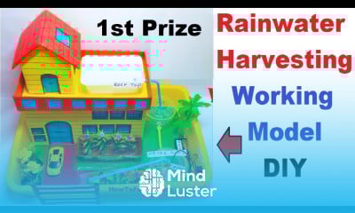 rain water harvesting working model 3d diy at home innovative and creative design howtofunda