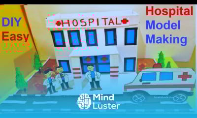 hospital model making using cardboard and paper health cleanliness howtofunda DIY still