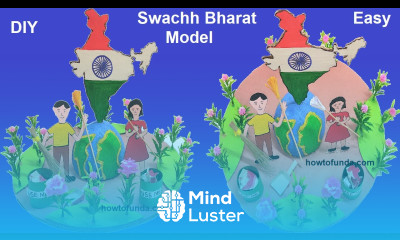 swachh bharat abhiyan model project diy howtofunda health and cleanliness model project