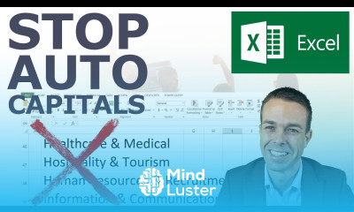 How to Stop Automatic Capitals in Excel