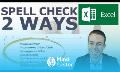 Spell Check 2 Ways In Excel