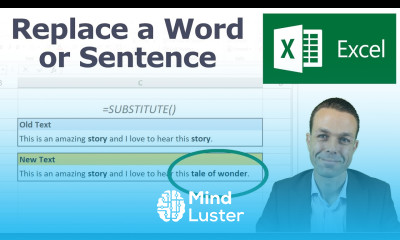 How to Replace a Word with another Word or Sentence in Excel Shorts