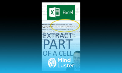 Excel Tips How to Extract Part of a Cell Shorts