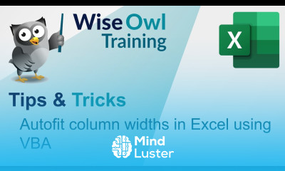 Autofit column widths in Excel using VBA