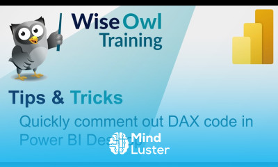 Quickly comment out DAX code in Power BI Desktop