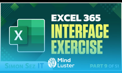Excel 365 for Beginners Exercise for Contextual Menus Ribbons and Panes 9 of 51