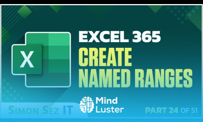 Excel 365 for Beginners How to Create Named Ranges 24 of 51