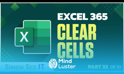 Excel 365 for Beginners Clearing Excel Formats and Hyperlinks 32 of 51
