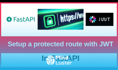 How to setup protected routes in FastAPI with help of JWT access tokens