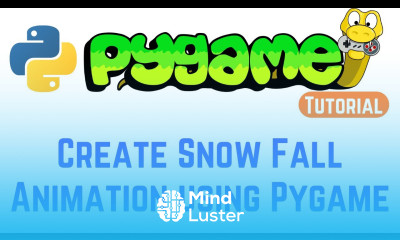 PyGame Tutorial For Beginners How to Create Snow Fall Animation in Python using PyGame