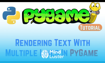 PyGame Tutorial For Beginners Rendering Text With Multiple Lines In PyGame