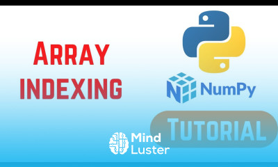 Python NumPy Tutorial for Beginners Array indexing