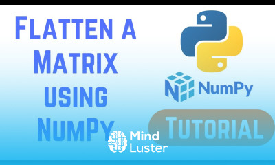 Python NumPy Tutorial For Beginners Flatten a Matrix in Python using NumPy