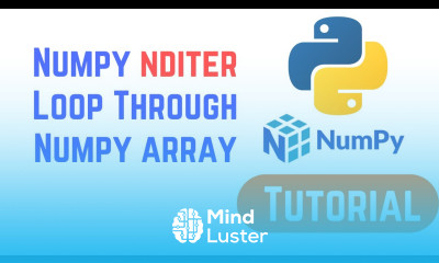 Python NumPy Tutorial For Beginners Numpy nditer Loop Through Numpy array