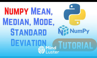 Python NumPy Tutorial For Beginners Numpy Mean Median Mode Standard Deviation in Python